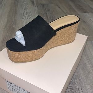 New with tags black wedges